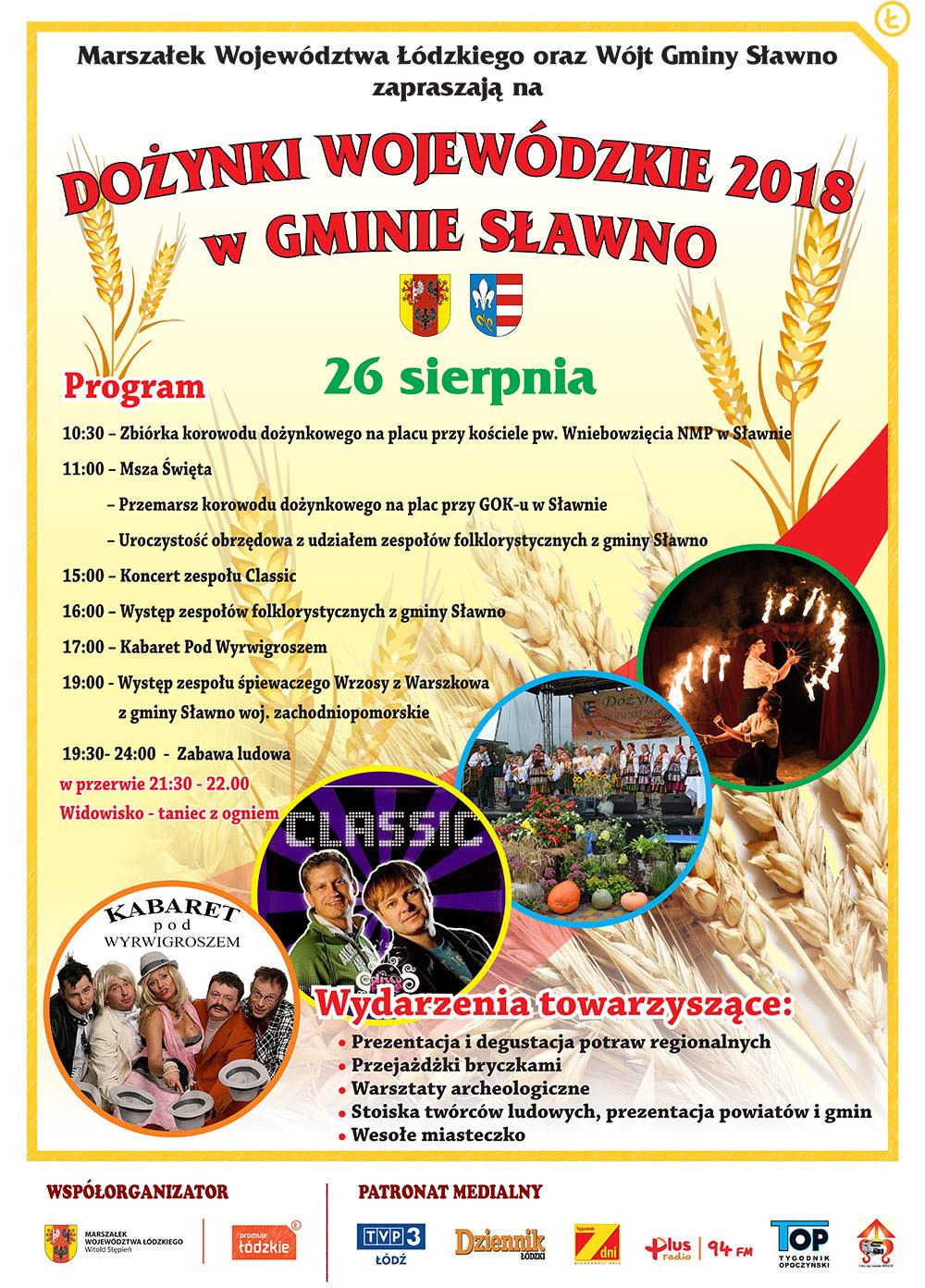 Dożynki wojewódzkie w gminie Sławno