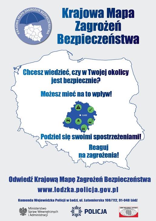 KRAJOWA MAPA ZAGROŻEŃ BEZPIECZEŃSTWA
 W województwie łódzkim ruszył program Kraj...