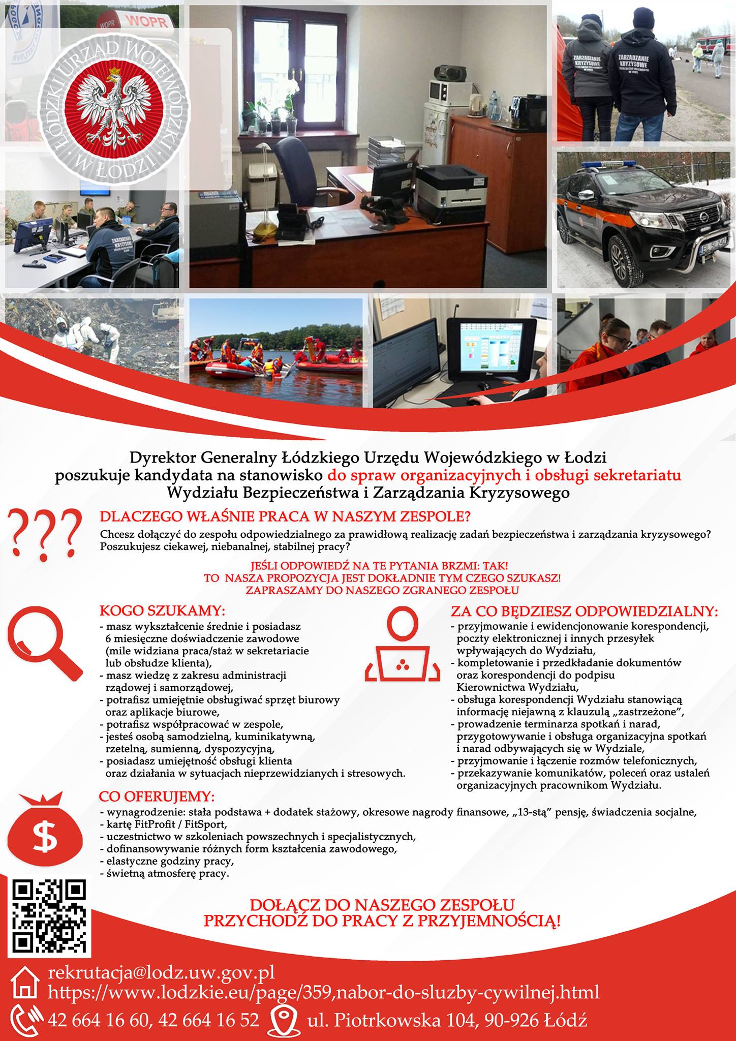 Poszukujemy sekretarki/sekretarza do naszego Wydziału:) Możemy liczyć na Was w r...