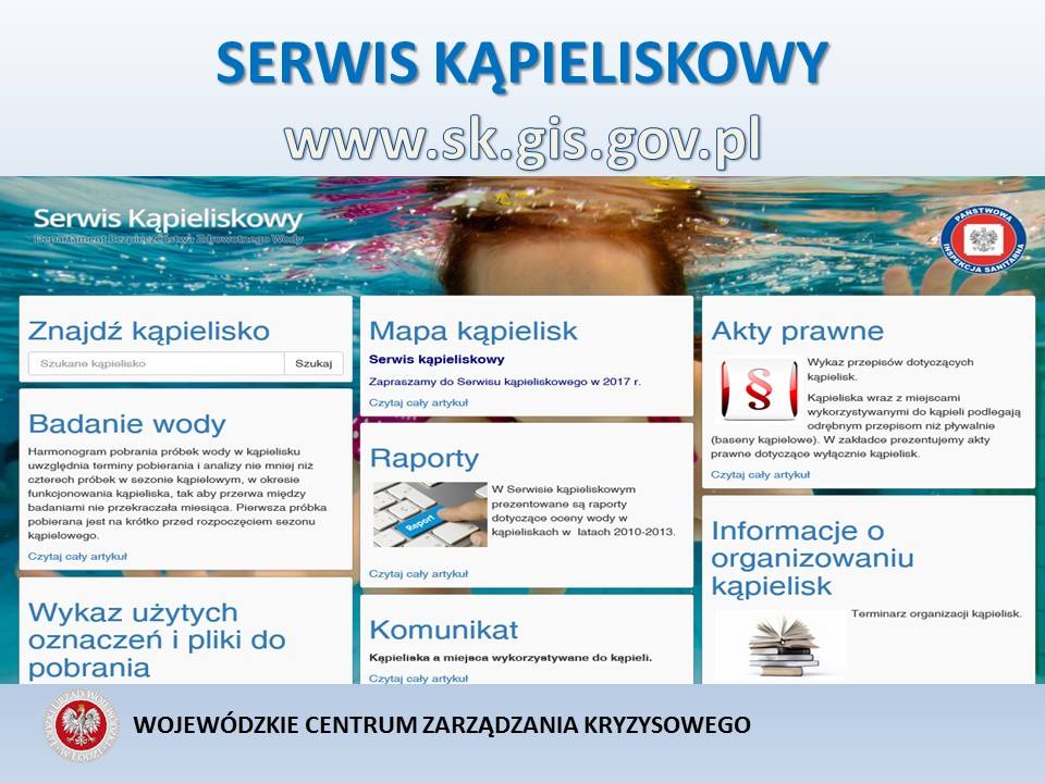 Rozpoczyna się sezon kąpieliskowy!
 Pamiętajmy o zachowaniu bezpieczeństwa na ak...