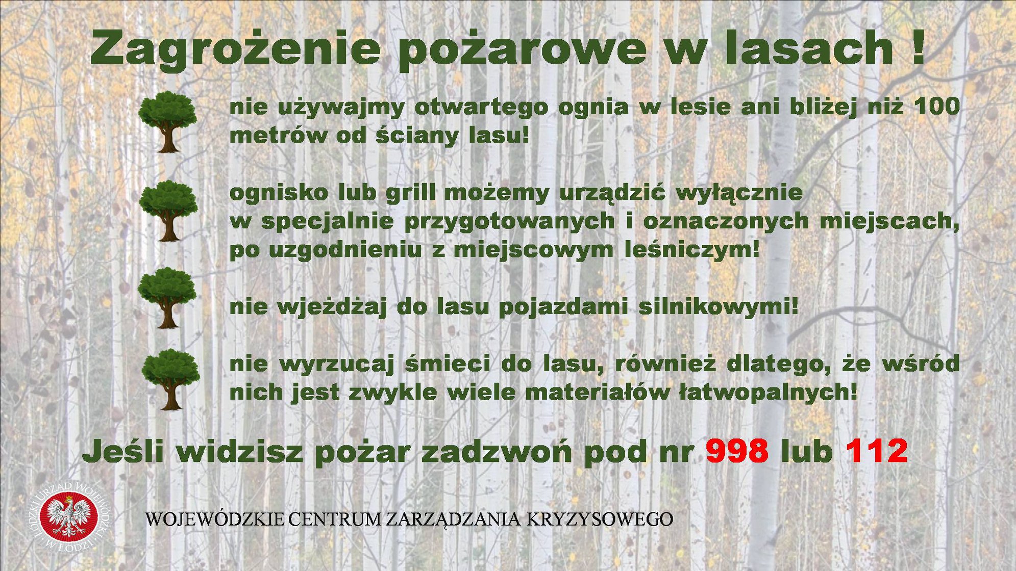 Uwaga! Zagrożenie pożarowe w lasach! 
 W  niemal całym kraju obowiązuje trzeci, ...