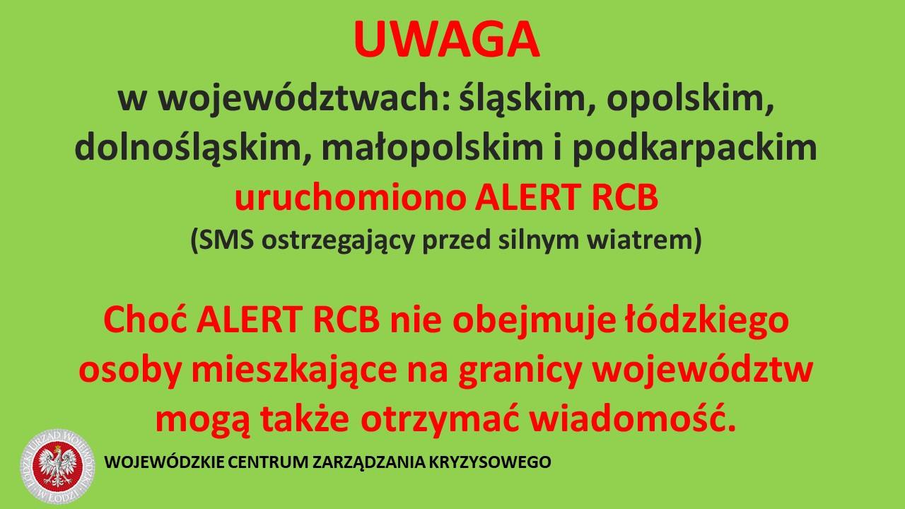 W związku z ostrzeżeniem 2 stopnia wydanym przez IMGW PIB dla województw: śląski...