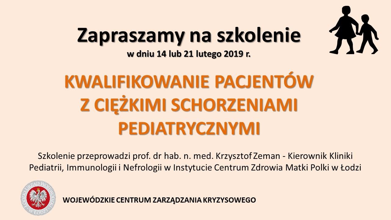 Wojewoda Łódzki zaprasza:
 - dyspozytorów medycznych,
 - wojewódzkich koordynato...