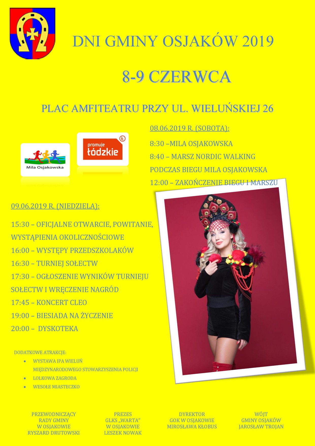 Zapraszamy na Dni Gminy Osjaków 2019