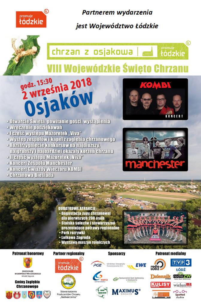 Zapraszamy na VIII Wojewódzkie Święto Chrzanu! Promuje Łódzkie