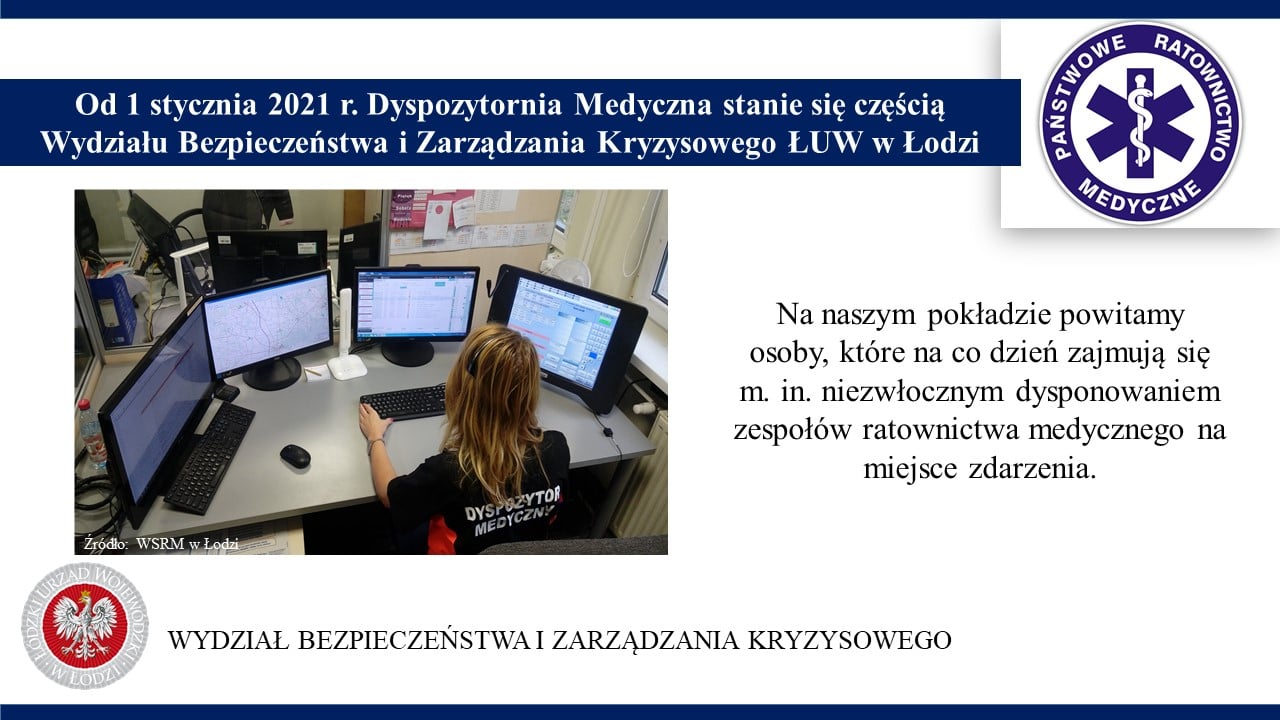 Już wkrótce powitamy w naszym zespole dyspozytorów medycznych!
 Od 1 stycznia 20...