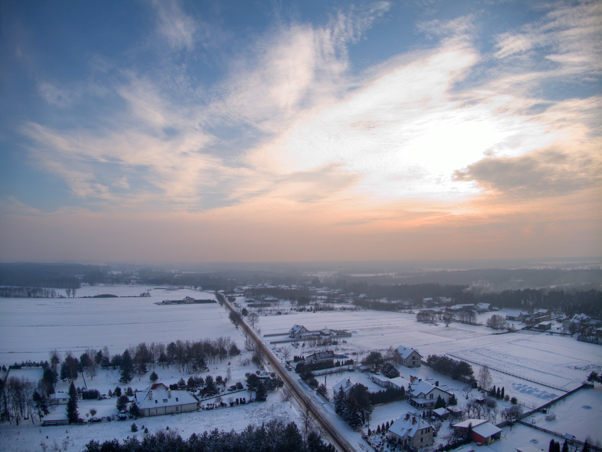 Osjaków i Felinów pod śniegiem