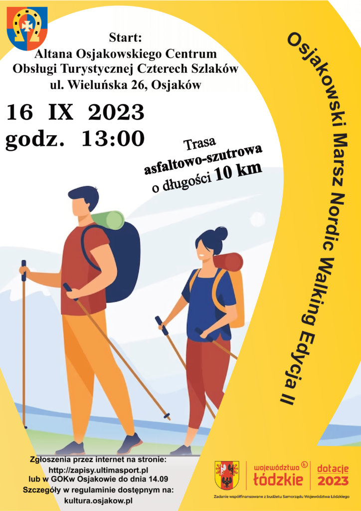 Marsz nordic plakat 1 724x1024 - Osjakowski Marsz Nordic Walking - II edycja