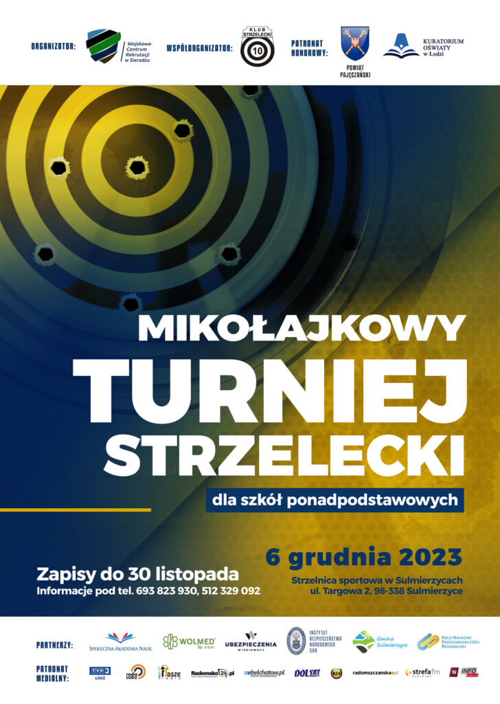 mikolajkowy turniej strzelecki plakat 728x1024 - Mikołajkowy Turniej Strzelecki